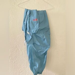 Vintage 90s/ Y2K baby blue UFO raver pants. Size medium